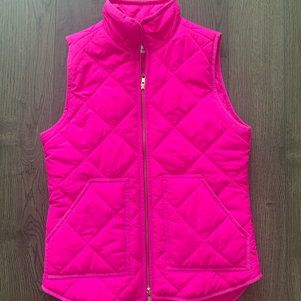 JCrew Puffer Vest - Pink